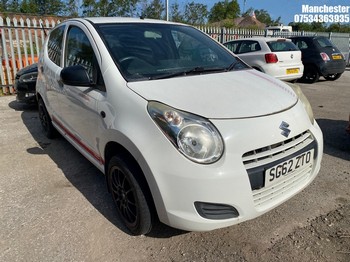 Location: Manchester - 2012 SUZUKI ALTO SZ 5 Door Hatchback REG: SG62ZTO, 996cc PETROL, 5 Speed Manual Petrol, Former Keepers: 4, Keys: No, MOT Expiry date: 04/03/2026