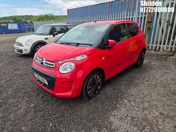 Location: Shildon - 2016 CITROEN C1 FEEL PURETECH 5 Door Hatchback REG: CX16OBZ, Keys: Yes, MOT Expiry date: 17/04/2027, 1199 CC Petrol, 5 Speed Manual Petrol, Former Keepers: 4