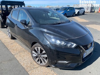Location: BELVEDERE - 2021 NISSAN MICRA TEKNA IG-T CVT 5 Door Hatchback REG: EL13NEJ, 999cc Petrol, Variable Speed Auto Petrol, Former Keepers: 0, Keys: No, MOT: Expiry date29.10.2025