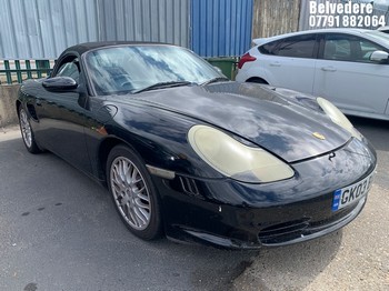 Location: BELVEDERE - 2003 PORSCHE BOXSTER Convertible REG: GK03BAD, 2687cc Petrol, 5 Speed Manual Petrol, Former Keepers: 12, Keys: No, MOT: Expiry date29.07.2026