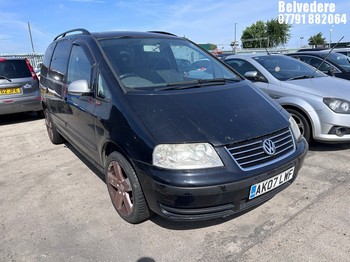 Location: BELVEDERE - 2007 VOLKSWAGEN SHARAN S TDI 115 AUTO MPV REG: AK07LWF, 1896cc DIESEL, 5 SPEED AUTO DIESEL, Former Keepers: 11, Keys: No, MOT: Expiry date27/03/2027