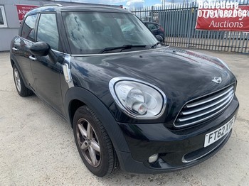 Location: Belvedere - 2013 MINI COUNTRYMAN ONE 5 DOOR HATCHBACK REG: FT62XTF, 1598cc PETROL, 6 SPEED MANUAL PETROL, Former Keepers: 5, Keys: Yes, MOT Expiry date: 01.03.2027