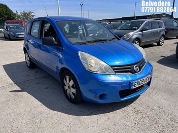 Location: Belvedere - 2009 NISSAN NOTE VISIA AUTO MPV REG: EK09UEW, 1598cc PETROL, 4 SPEED AUTO PETROL, Former Keepers: 2, Keys: Yes, MOT Expiry date: 09/04/2026
