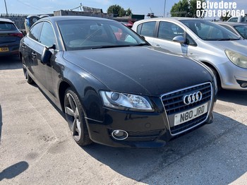 Location: Belvedere - 2010 AUDI A5 5 Door Hatchback REG: N80JRD, Keys: No, MOT Expiry date: 09.10.2025, 1984 Petrol, Manual, Former Keepers: 6
