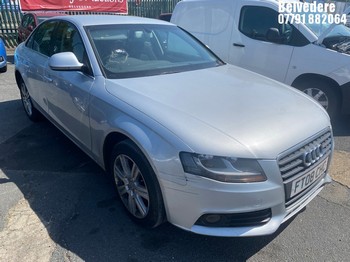 Location: Belvedere - 2008 AUDI A4 SE TDI CVT 4 Door Saloon REG: FT08CHC, Keys: No, MOT Expiry date: 23.06.2026, 1968 Diesel, Variable 1 Speed Auto Diesel, Former Keepers: 5