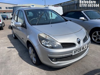 Location: Belvedere - 2008 RENAULT CLIO INITIALE A 5 Door Hatchback REG: HY08WLA, Keys: No, MOT Expiry date: 10.05.2025, 1598 Petrol, 4 Speed Auto Petrol, Former Keepers: 8