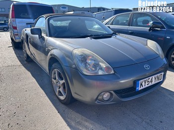 Location: Belvedere - 2004 TOYOTA MR2 ROADSTER VVTI Convertible REG: KY54YND, Keys: No, MOT Expiry date: 21.07.2026, 1794 Petrol, 5 Speed Manual Petrol, Former Keepers: 5