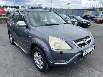 Location: Belvedere - 2004 HONDA CR-V I-VTEC EXECUTIVE AUT Estate REG: GK04UTJ, Keys: No, MOT Expiry date: 24/05/2027, 1998 Petrol, 4 Speed Auto Petrol, Former Keepers: 3