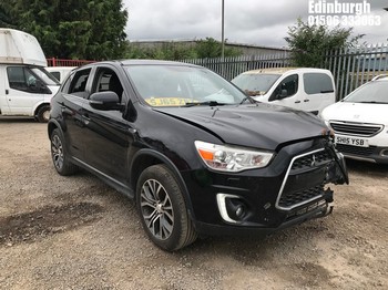 Location: Edinburgh - 2015 MITSUBISHI ASX ZC-M 5 Door Hatchback REG: SJ65ZBZ, Keys: Yes, MOT Expiry date: 21/09/2026, 1590 Petrol, 5 Speed Manual Petrol, Former Keepers: 7