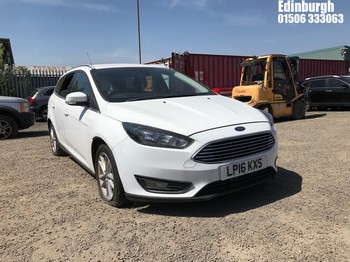 Location: Edinburgh - 2016 FORD FOCUS ZETEC TDCI Estate REG: LP16KXS, Keys: No, MOT Expiry date: 22/02/2025, 1499 Diesel, 6 Speed Manual Diesel, Former Keepers: 3