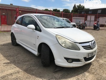 Location: Edinburgh - 2008 VAUXHALL CORSA SXI CDTI 3 Door Hatchback REG: ST08CYX, Keys: No, MOT Expiry date: 20/01/2026, 1248 Diesel, 6 Speed Manual Diesel, Former Keepers: 6