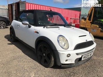 Location: Edinburgh - 2005 MINI MINI COOPER AUTO Convertible REG: HG05NKT, Keys: No, MOT Expiry date: 06/04/2026, 1598 Petrol, Variable Speed Auto Petrol, Former Keepers: 10