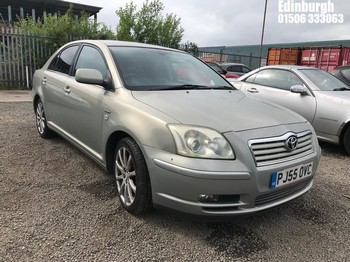 Location: Edinburgh - 2005 TOYOTA AVENSIS T SPIRIT 5 Door Hatchback REG: PJ55OVC, Keys: No, MOT Expiry date: 01/06/2026, 1998 Petrol, 5 Speed Manual Petrol, Former Keepers: 8