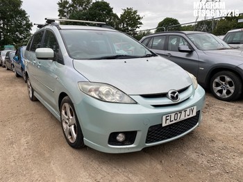 Location: Mitcham - 2007 MAZDA 5 FURANO MPV REG: FL07TJY, Keys: No, MOT Expiry date: 11/03/2025, 1999 Petrol, 5 Speed Manual Petrol, Former Keepers: 6
