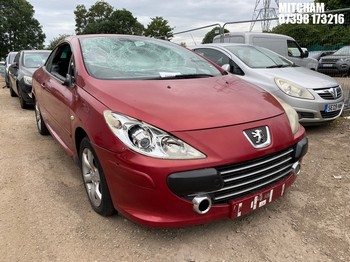 Location: Mitcham - 2006 PEUGEOT 307 CC S Coupe REG: FG06GKP, Keys: No, MOT Expiry date: 15/08/2023, 1997 Petrol, 5 Speed Manual Petrol, Former Keepers: 6