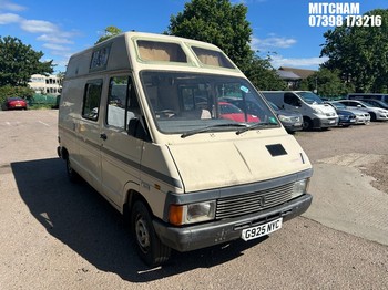 Location: Mitcham - 1990 RENAULT TRAFIC HDS Motor Caravan REG: G925NYC, Keys: No, MOT Expiry date: 05/12/2025, 1721 Petrol, Others, Former Keepers: 8