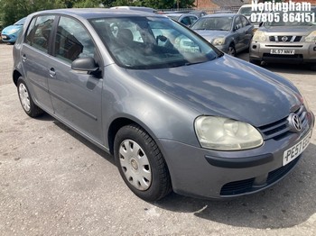 Location: Nottingham - 2007 VOLKSWAGEN GOLF TDI S 5 Door Hatchback REG: PE57EEO, Keys: No, MOT Expiry date: 08/04/2027, 1896 Diesel, 5 Speed Manual Diesel, Former Keepers: 5