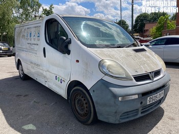 Location: Nottingham - 2005 VAUXHALL VIVARO 2900 CDTI 82 LWB Panel Van REG: DS05DVY, Keys: No, MOT Expiry date: 22/06/2025, 1870 Diesel, 5 Speed Manual Diesel, Former Keepers: 10