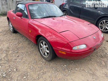 Location: Peterborough - 1992 MAZDA EUNOS MX 5 4 Door Saloon REG: J516MTY, Keys: No, MOT Expiry date: 23/09/2025, 1590 Petrol, AUTO, Former Keepers: 15