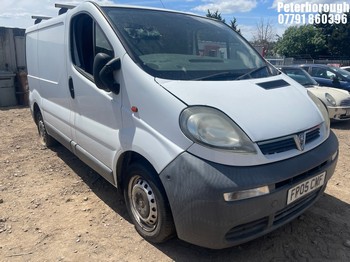 Location: Peterborough - 2005 VAUXHALL VIVARO 2700 DTI SWB Panel Van REG: FP05CMF, Keys: No, MOT Expiry date: 15/12/2026, 1870 Diesel, 5 Speed Manual Diesel, Former Keepers: 4