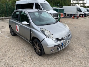 Location: Brentwood - 2008 NISSAN MICRA TEKNA 5 Door Hatchback REG: AD58VZY, Keys: No, MOT Expiry date: 03.01.2026, 1240 Petrol, 5 Speed Manual Petrol, Former Keepers: 11