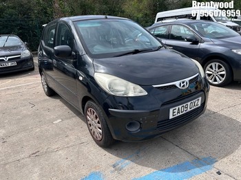 Location: Brentwood - 2009 HYUNDAI I10 CLASSIC 5 Door Hatchback REG: EA09OXZ, Keys: No, MOT Expiry date: 27/11/2025, 1248 Petrol, 5 Speed Manual Petrol, Former Keepers: 5