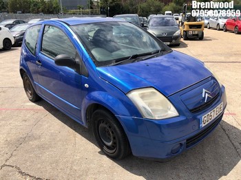 Location: Brentwood - 2008 CITROEN C2 COOL 3 Door Hatchback REG: GD57EUE, Keys: No, MOT Expiry date: 08.01.2026, 1124 Petrol, 5 Speed Manual Petrol, Former Keepers: 5