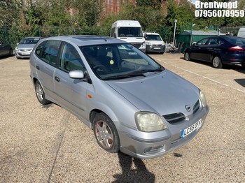 Location: Brentwood - 2005 NISSAN ALMERA TINO SE AUTO 5 Door Hatchback REG: LC55OFK, Keys: No, MOT Expiry date: 28/11/2026, 1769 Petrol, 4 Speed Auto Petrol, Former Keepers: 4