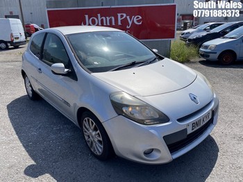 Location: South Wales - 2011 RENAULT CLIO GT LINE TOMTOM TCE 3 Door Hatchback REG: BN11KYR, Keys: No, MOT Expiry date: 30/09/2026, 1149 Petrol, 5 Speed Manual Petrol, Former Keepers: 6