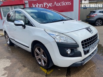 Location: Hull - 2013 PEUGEOT 3008 ALLURE E-HDI S-A 5 Door Hatchback REG: YY63WOB, Keys: No, MOT Expiry date: 08/05/2026, 1560 Diesel, 6 Speed Semi Auto Diesel, Former Keepers: 3