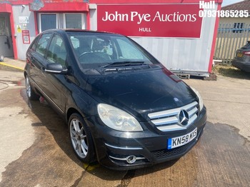 Location: Hull - 2008 MERCEDES-BENZ B200 SPORT CDI MPV REG: KN58MXS, Keys: No, MOT Expiry date: 07/05/2027, 1991 Diesel, 6 Speed Manual Diesel, Former Keepers: 9