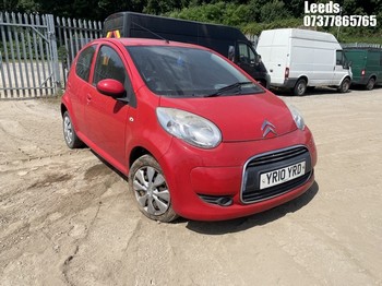 Location: Leeds - 2010 CITROEN C1 VTR+ 5 Door Hatchback REG: YR10YRD, Keys: No, MOT Expiry date: 13-02-2026, 998 Petrol, 5 Speed Manual Petrol, Former Keepers: 5