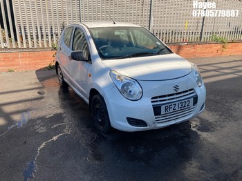 Location: Hayes - 2013 SUZUKI ALTO SZ 5 Door Hatchback REG: RFZ1322, Keys: No, MOT Expiry date: 10/11/2026, 996 Petrol, 5 Speed Manual Petrol, Former Keepers: 9