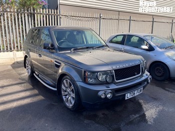 Location: Hayes - 2006 LAND ROVER RANGEROVER SPT V8SC STD A Estate REG: LT06FUW, Keys: No, MOT Expiry date: 04/04/2026, 4197 Petrol, 6 Speed Auto Petrol, Former Keepers: 6