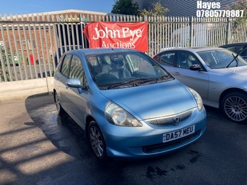 Location: Hayes - 2007 HONDA JAZZ SE 5 Door Hatchback REG: DA57MEU, Keys: No, MOT Expiry date: 17/01/2027, 1339 Petrol, 5 Speed Manual Petrol, Former Keepers: 9