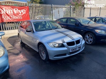 Location: Hayes - 2007 BMW 320I SE AUTO 4 Door Saloon REG: EK07TVW, Keys: No, MOT Expiry date: 10/03/2026, 1995 Petrol, 6 Speed Auto Petrol, Former Keepers: 9