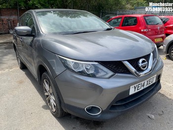 Location: Manchester - 2014 NISSAN QASHQAI ACENTA DCI 5 Door Hatchback REG: YE14XEO, 1461cc Diesel, 6 Speed Manual Diesel, Former Keepers: 2, Keys: No, MOT Expiry date: 03/02/2027