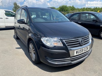 Location: Manchester - 2009 VOLKSWAGEN TOURAN S BLUEMOTION TDI MPV REG: WU59GZK, 1896 Diesel, 6 Speed Manual Diesel, Former Keepers: 3, Keys: No, MOT Expiry date: 29/08/2026