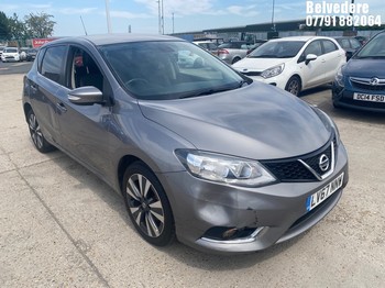 Location: Belvedere - 2018 NISSAN PULSAR N-CONNECTA DIG-T C 5 DOOR HATCHBACK REG: LV67NNW, 1198cc PETROL, VARIABLE SPEED AUTO PETROL, Former Keepers: 2, Keys: Yes, MOT Expiry date: 04/06/2027