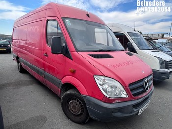 Location: BELVEDERE - 2012 MERCEDES-BENZ SPRINTER 310 CDI Panel Van REG: EA12UGN, 2143cc Diesel, 6 Speed Manual Diesel, Former Keepers: 4, Keys: No, MOT: Expiry date28.08.2026