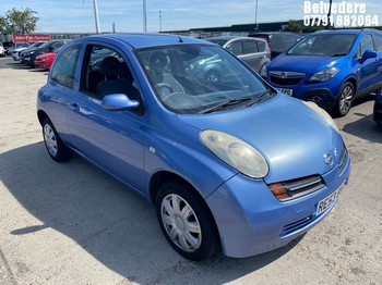 Location: Belvedere - 2003 NISSAN MICRA SE AUTO 3 DOOR HATCHBACK REG: RE53BWA, 1240cc PETROL, 4 SPEED AUTO PETROL, Former Keepers: 4, Keys: Yes, MOT Expiry date: 10/06/2026