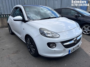 Location: Belvedere - 2013 VAUXHALL ADAM GLAM 3 Door Hatchback REG: LR13EMK, Keys: No, MOT Expiry date: 08/05/2027, 1229 Petrol, 5 Speed Manual Petrol, Former Keepers: 4