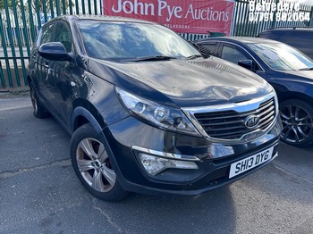 Location: Belvedere - 2013 KIA SPORTAGE 1 Estate REG: SH13DYG, Keys: No, MOT Expiry date: 30/01/2026, 1591 Petrol, 6 Speed Manual Petrol, Former Keepers: 6