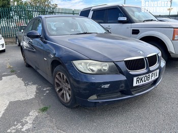 Location: Belvedere - 2008 BMW 318D ES 4 Door Saloon REG: RK08PYA, Keys: No, MOT Expiry date: 25/11/2025, 1995 Diesel, 6 Speed Manual Diesel, Former Keepers: 7