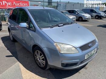 Location: Belvedere - 2006 FORD FOCUS C-MAX GHIA AUTO MPV REG: EK56LRA, Keys: Yes, MOT Expiry date: 14/03/2026, 1999 Petrol, 4 Speed Auto Petrol, Former Keepers: 6