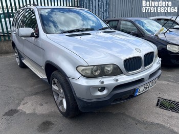 Location: Belvedere - 2004 BMW X5 SPORT D AUTO Estate REG: LJ54OUN, Keys: No, MOT Expiry date: 25/05/2027, 2993 Petrol, 6 Speed Auto Diesel, Former Keepers: 5