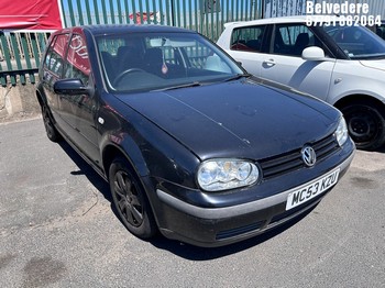 Location: Belvedere - 2004 VOLKSWAGEN GOLF SE AUTO 5 Door Hatchback REG: MC53KZU, Keys: No, MOT Expiry date: 24/10/2026, 1595 Petrol, 4 Speed Auto Petrol, Former Keepers: 8