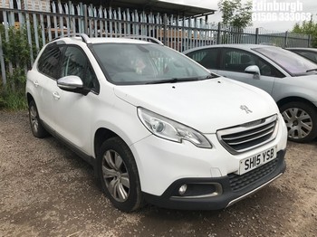 Location: Edinburgh - 2015 PEUGEOT 2008 ALLURE E-HDI S-A 5 Door Hatchback REG: SH15YSB, Keys: No, MOT Expiry date: 07/01/2027, 1560 Diesel, 6 Speed Semi Auto Diesel, Former Keepers: 2