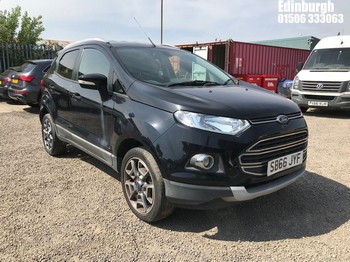 Location: Edinburgh - 2017 FORD ECOSPORT TITANIUM AUTO 5 Door Hatchback REG: SB66JYF, Keys: No, MOT Expiry date: 22/11/2025, 1498 Petrol, 5 Speed Auto Petrol, Former Keepers: 2