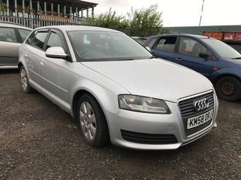 Location: Edinburgh - 2009 AUDI A3 E 104 TDI 5 Door Hatchback REG: KM58ORJ, Keys: No, MOT Expiry date: 10/02/2026, 1896 Diesel, 5 Speed Manual Diesel, Former Keepers: 7